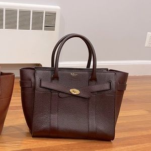 Mulberry small zip bayswater in Oxblood
